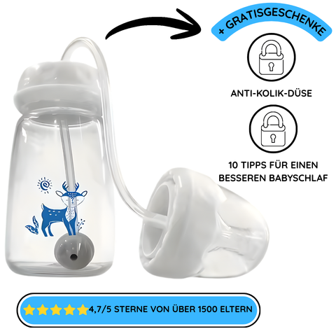 Freihändige Babyflasche