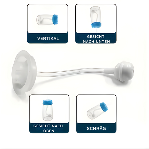 Freihändige Babyflasche
