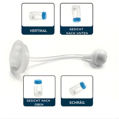 Freihändige Babyflasche