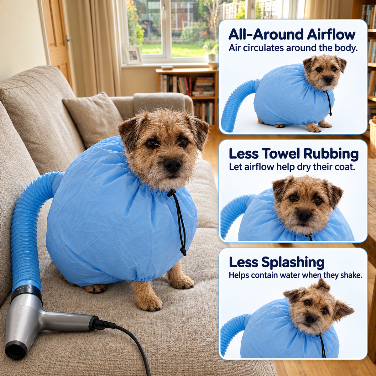 Quick-drying pet bag