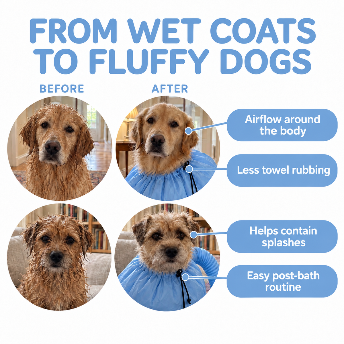Quick-drying pet bag