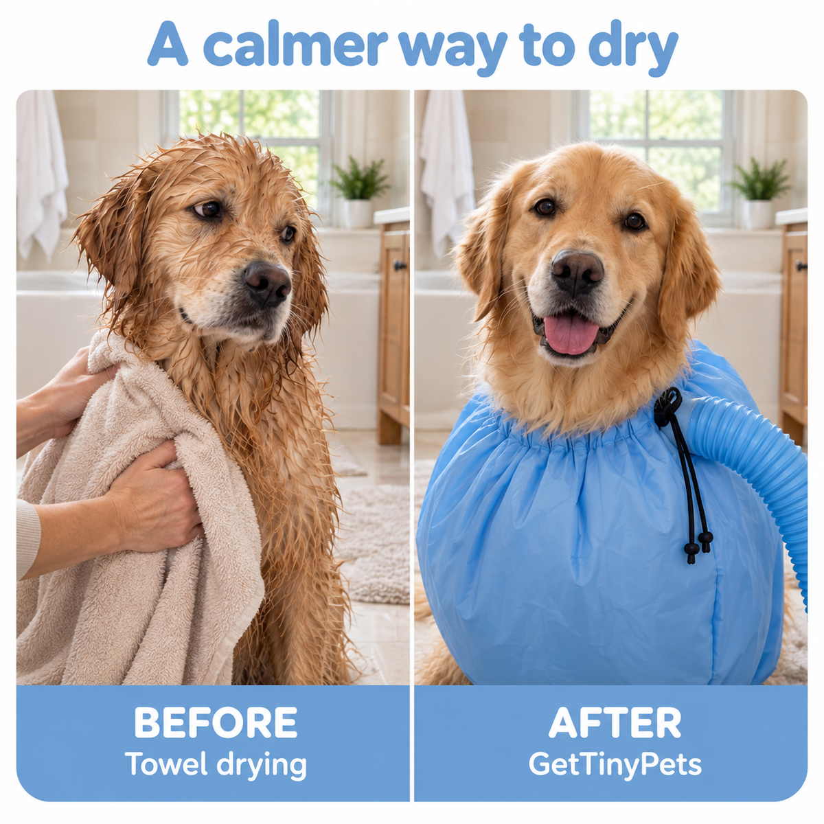 Quick-drying pet bag
